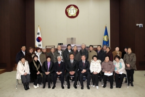 영주 귀국 사할린 동포 의회방문(2009.01.22)