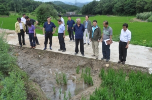 2011.07.14-집중호우로 인한 침수지 및 구제역 매몰지 현장확인