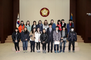 문막중고등학교 원주시의회 견학(2014.02.20.)