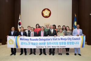 미국 로아노크시 50주년 기념 방문(2015.09.14.)