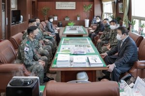 제36보병사단장 접견(2021.02.08.)