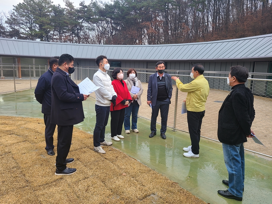 원주시의회 산업경제위원회, 신축 동물보호센터 등 농업기술센터 소관 사업장 현지시찰